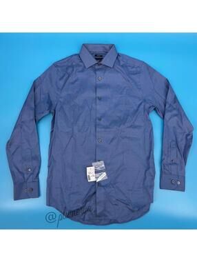 Kenneth Cole Awearness Men's Slim Fit Button Up Shirt Size 14 1/2 32/33 NWT